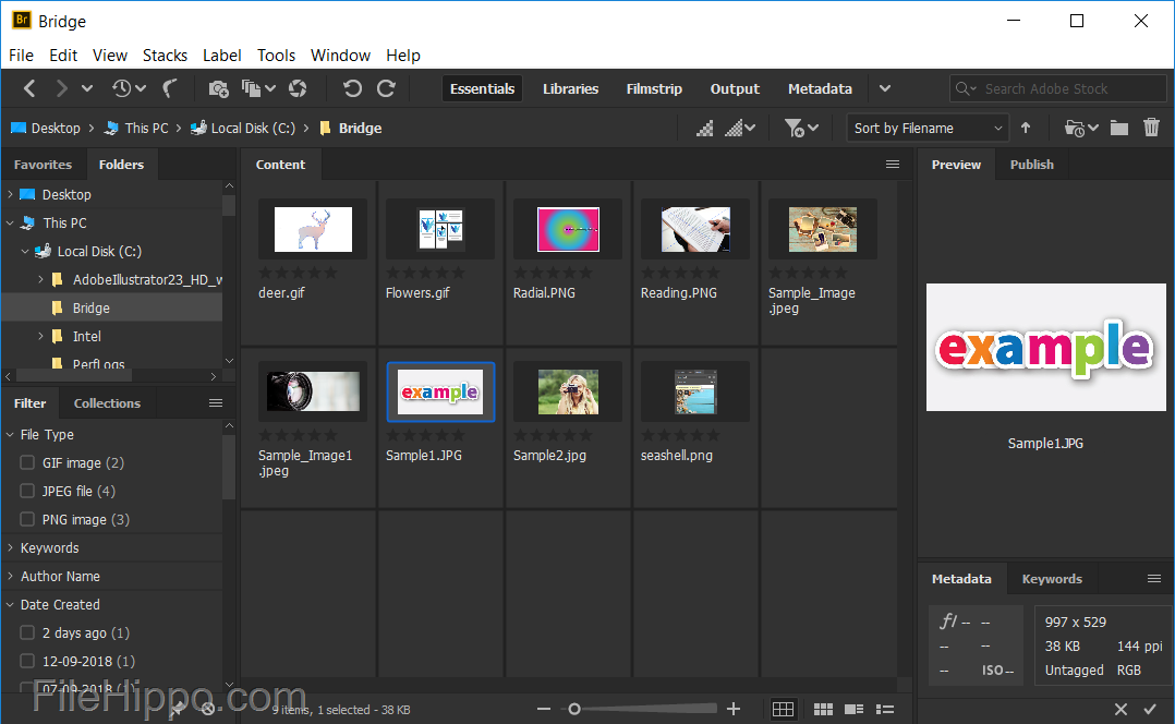 1078x664 Download Adobe Bridge Cc Multimedia Management Tool