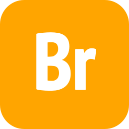 256x256 Free Orange Adobe Bridge Icon