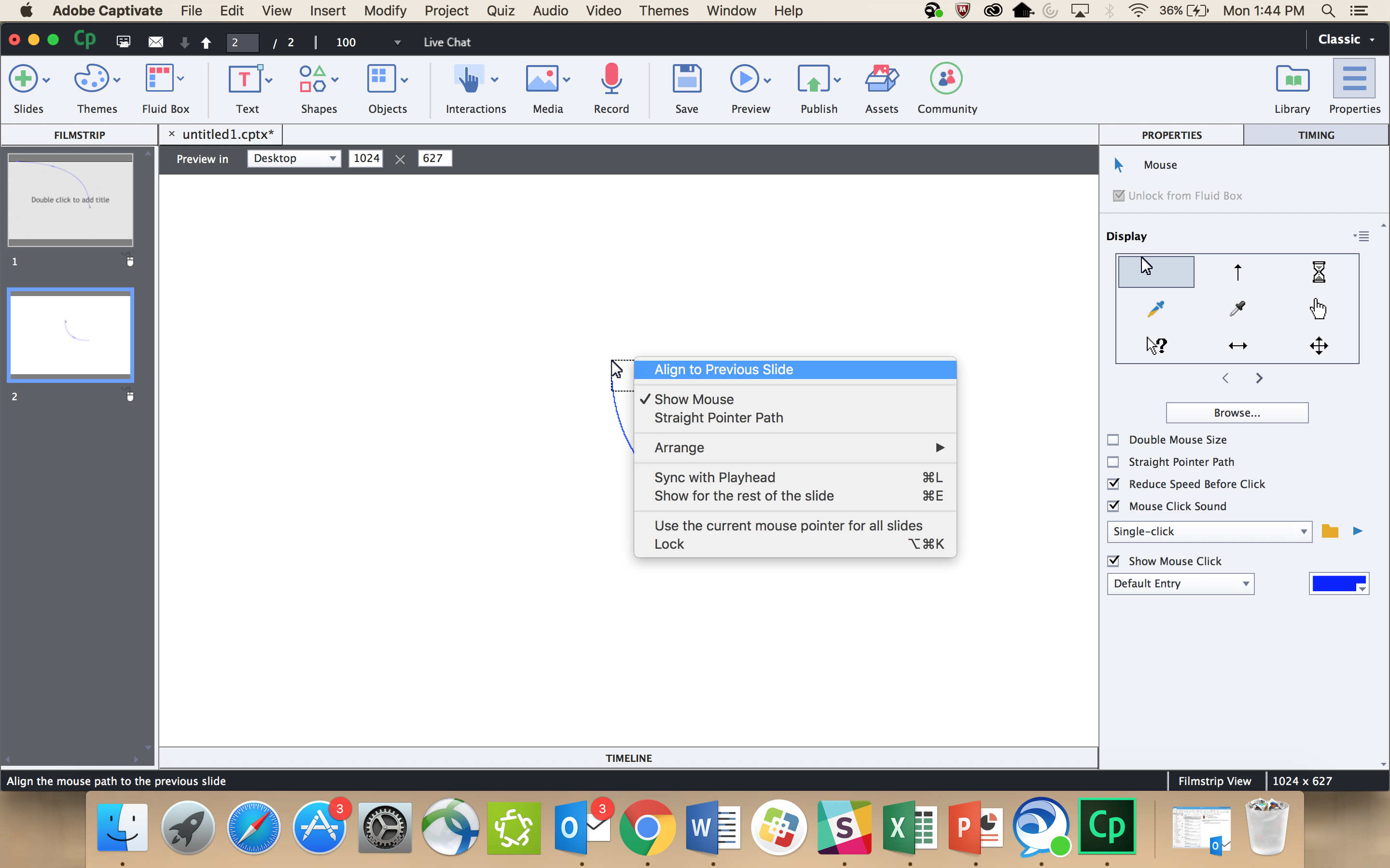 2880x1800 Change Mouse Properties In Adobe Captivate