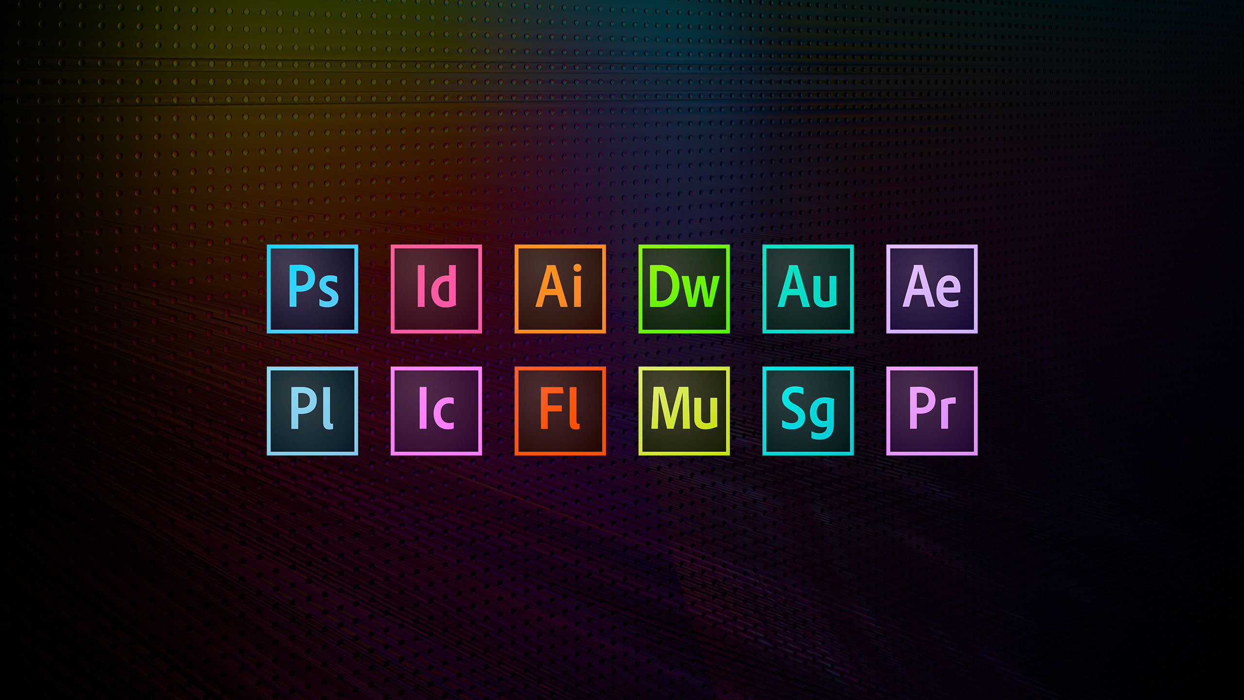 2560x1440 Adobe Cc Icons Creative