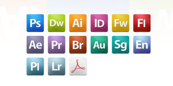 600x300 Adobe Master Collection Icons