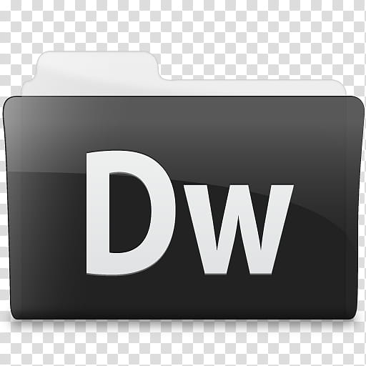 512x512 Black N White, Adobe Dreamweaver Icon Transparent Background