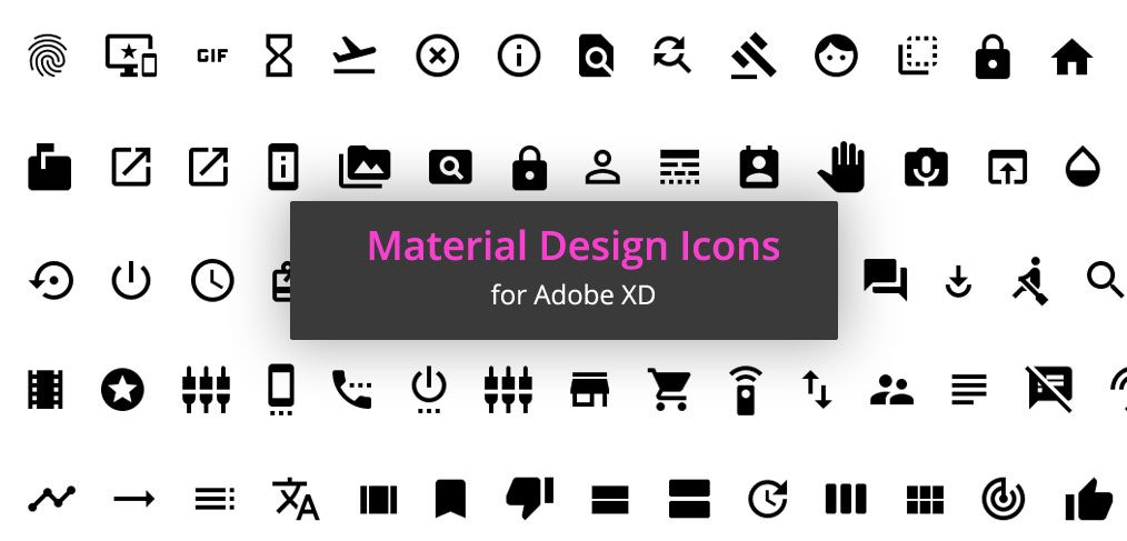 Free Material Icons For Adobe Xd 1014x487 Free Material Icons For Adobe Xd
