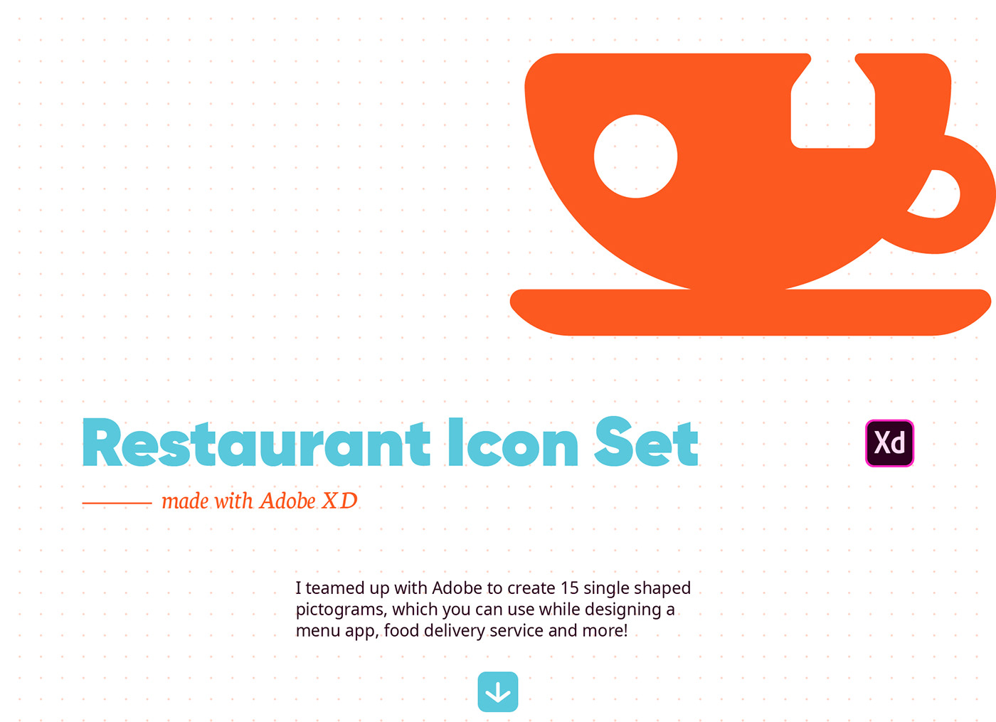 1400x1015 Food Icon Font