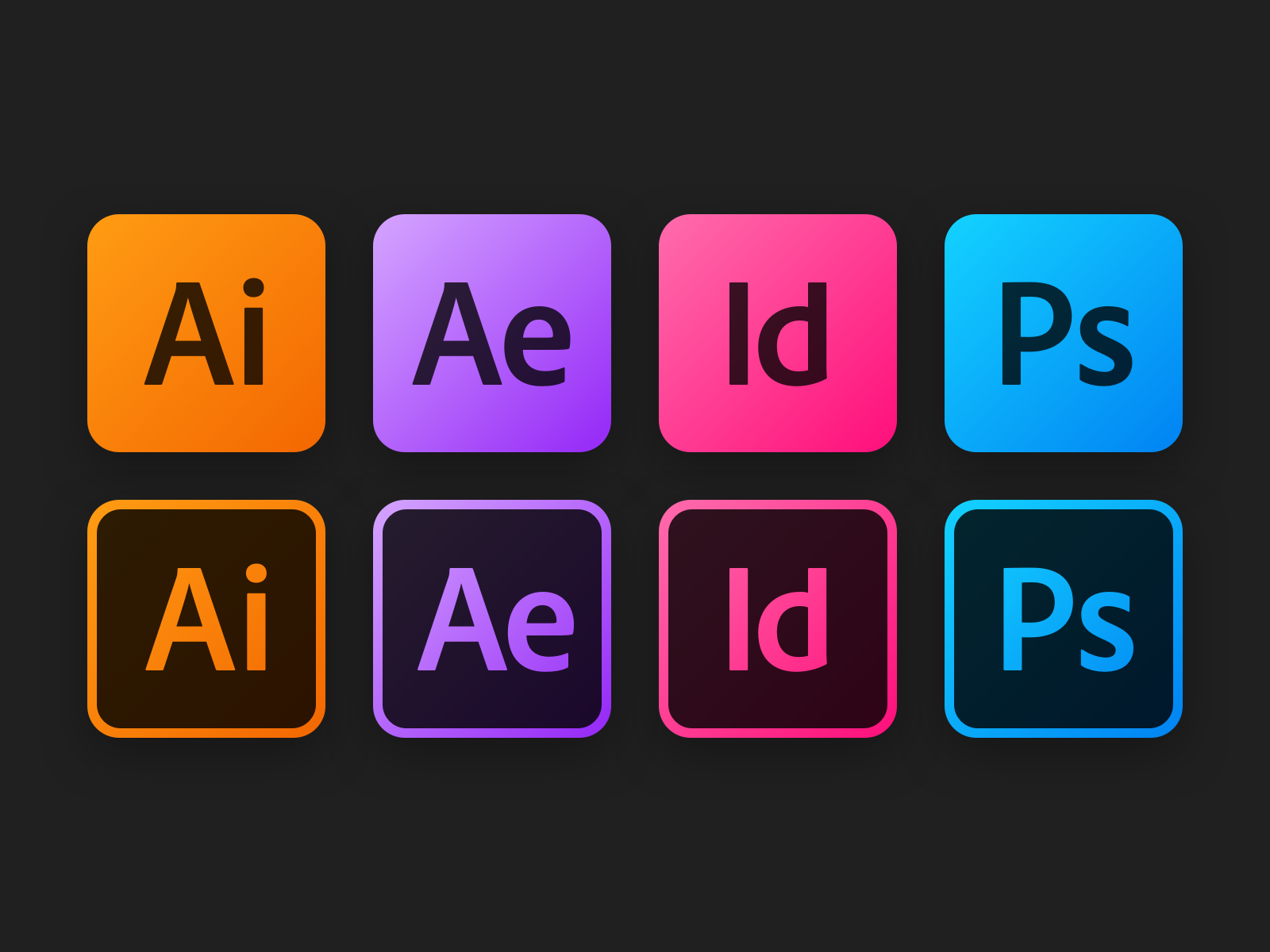 1600x1200 Adobe Icons Digital
