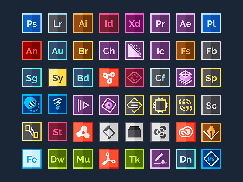 800x600 Adobe Icons