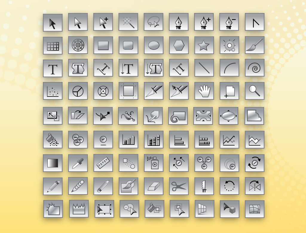 1024x780 Adobe Illustrator Tools Icons Vector Art Graphics