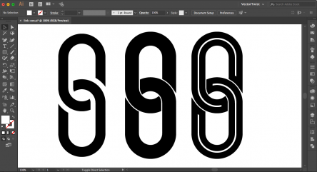 444x241 How To Create Chain Link Icon In Adobe Illustrator Cc Vectortwist