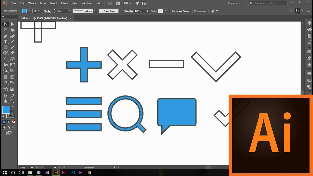 1280x720 How To Design Icons In Adobe Illustrator Cc