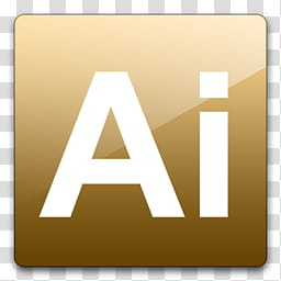 256x256 Glossy Standard Brown And White Adobe Illustrator Icon