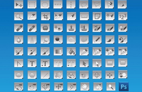 600x387 Free Photoshop Tools Icons Free Vector In Adobe Illustrator