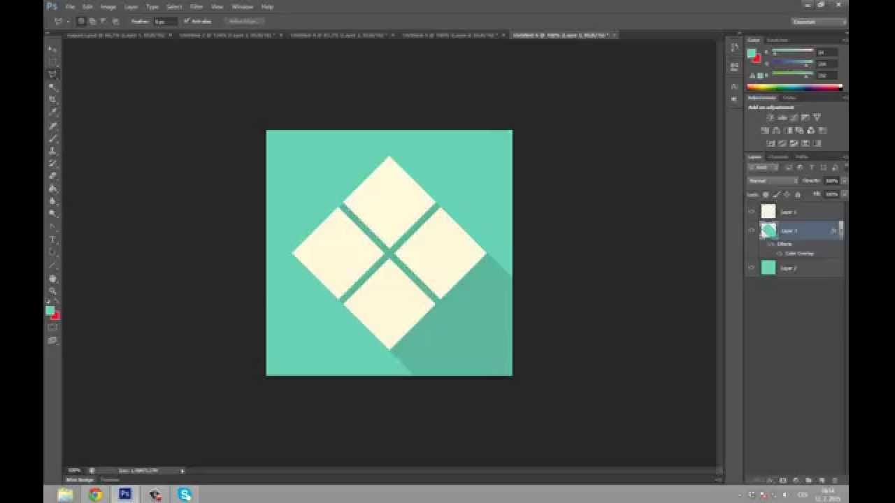1280x720 Flat Design Icon Tutorial