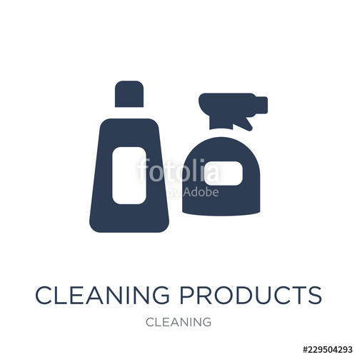 500x500 Cleaning Products Icon Trendy Flat Vector Cleaning Products Icon