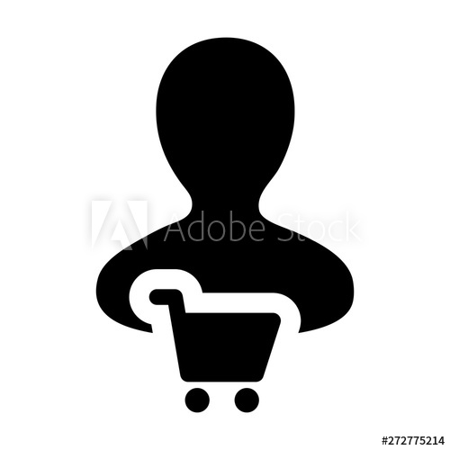 500x500 Product Icon Vector With Male Customer Person Profile Avatar