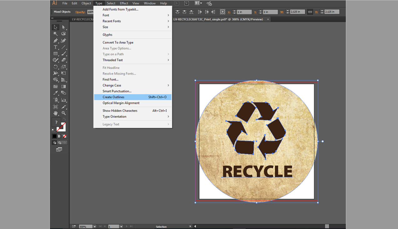 1275x733 How To Outline Fonts In Adobe Illustrator Labelvalue