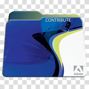 300x300 Program Folders Icon Pac, Adobe Contribute Folder, Blue