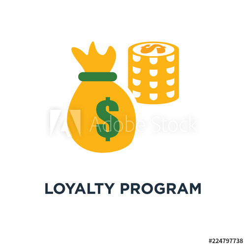 500x500 Loyalty Program Icon Earn Points Concept Symbol Design, Reward