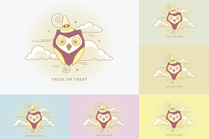 700x466 Adorable Halloween Characters Icon Collection Polar Vectors