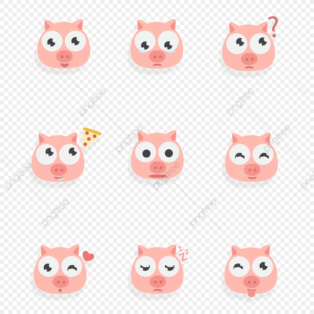 1200x1200 Personality Pig Year Cute Pig Icon, Adorable, Cartoon, Pig Png