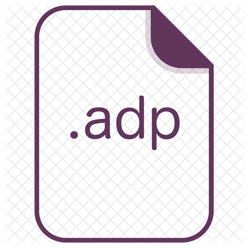 512x512 Adp Icon Of Colored Outline Style