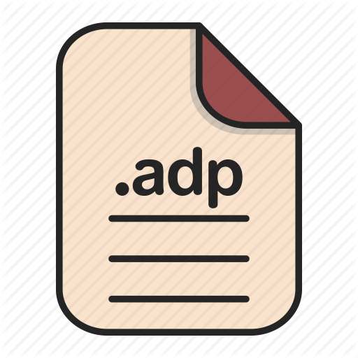512x512 Adp, Document, Extension, File, Format, Type Icon