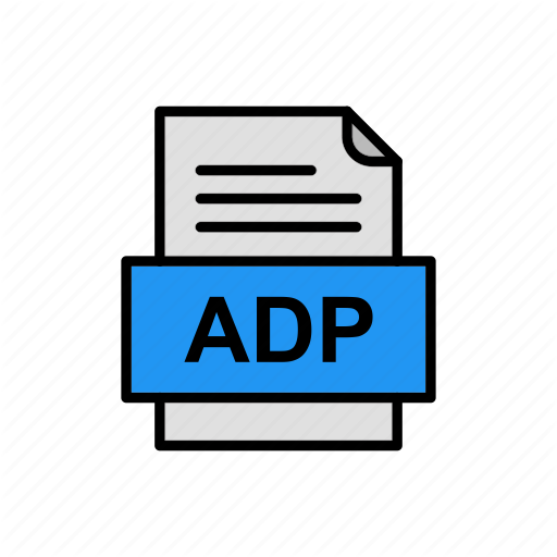 512x512 Adp, Document, File, Type, Format Icon