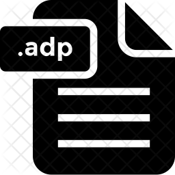 256x256 Adp Icon Of Glyph Style