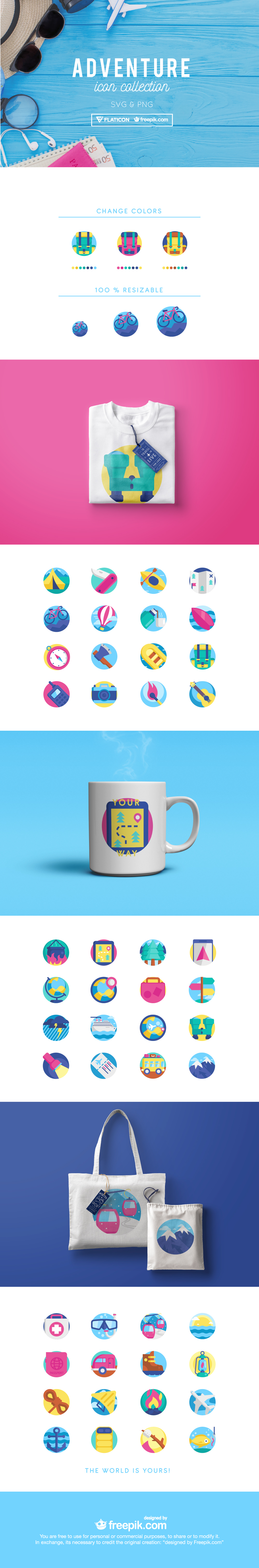 1000x6060 Free Adventure Icon Collection