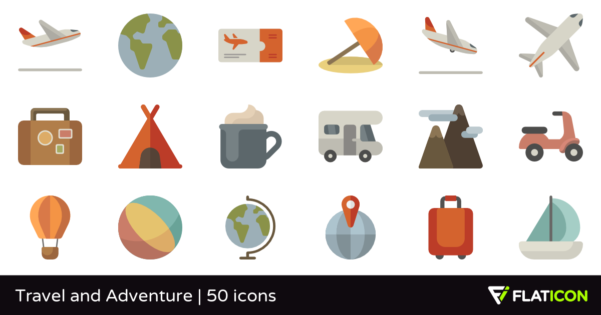 1200x630 Travel And Adventure Free Icons