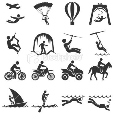 380x380 Adventure Travel Vacation Black And White Icon Set Outdoor