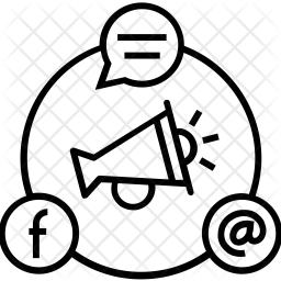 256x256 Advert Icon Of Line Style