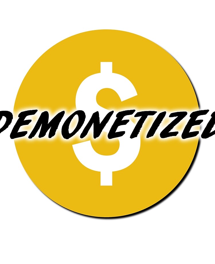750x920 Demonetized Youtube Icon Not Suitable For All Advertisers Not