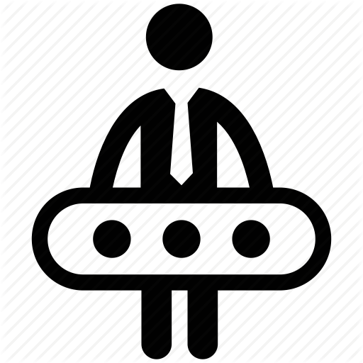 512x512 Advertiser, Holding Banner, Man, Publicity, Vendor Icon