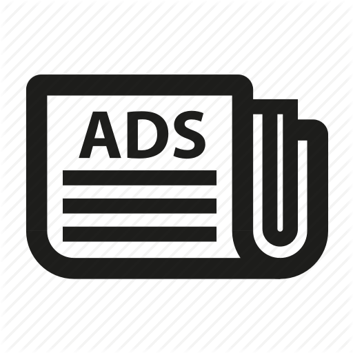 512x512 Advertisement, Advertising, Document, Newspaper Icon