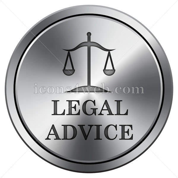 600x600 Legal Advice Icon Round Icon Imitating Metal Internet Button