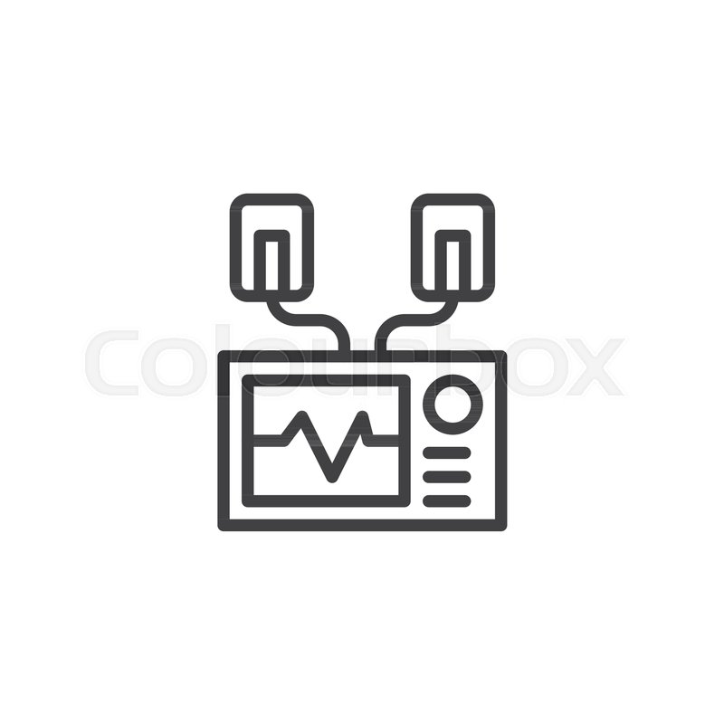 Automated External Defibrillator Line Stock Vector Colourbox 800x800 Automated External Defibrillator Line Stock Vector Colourbox