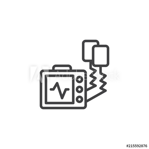 Defibrillator Machine Outline Icon Linear Style Sign For Mobile 500x500 Defibrillator Machine Outline Icon Linear Style Sign For Mobile