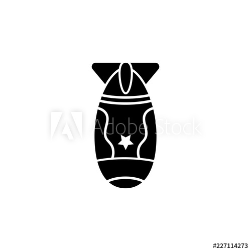 500x500 Aerial Bomb Icon Element Of War And Piece Premium Quality