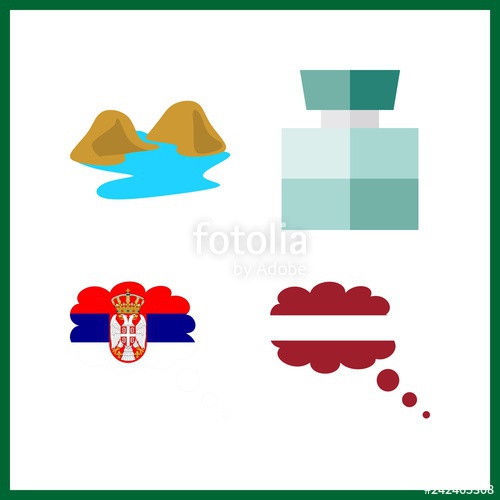 500x500 Aerial Icon Vector Illustration Aerial Set Cologne And River