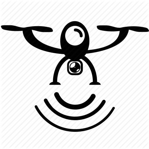 512x512 Aerial, Aircraft, Drone, Flying, Surveillance, Technology, Uav Icon