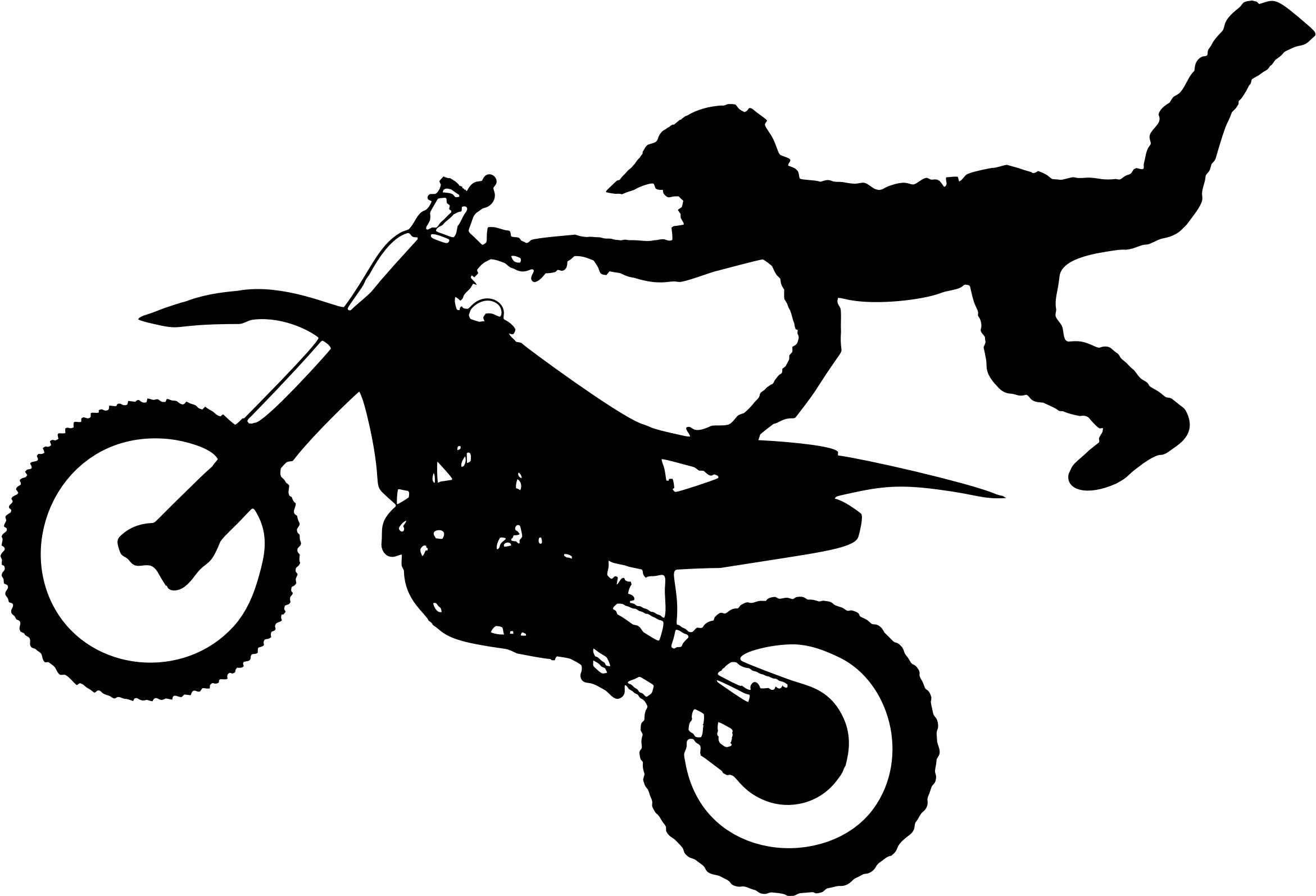 2342x1595 Motocross Bike Aerial Stunt Silhouette Icons Png