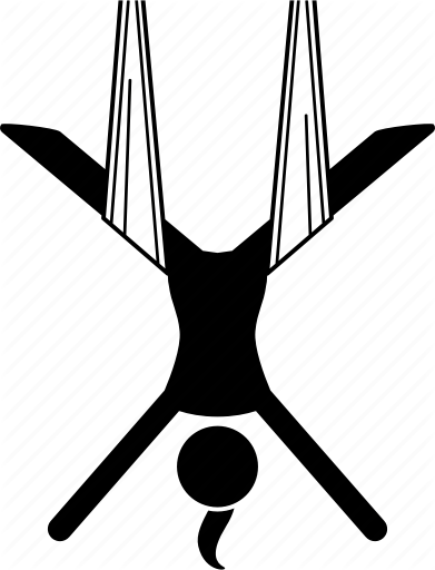 391x512 Aerial, Inverted, Position, Upside Down, Yoga Icon