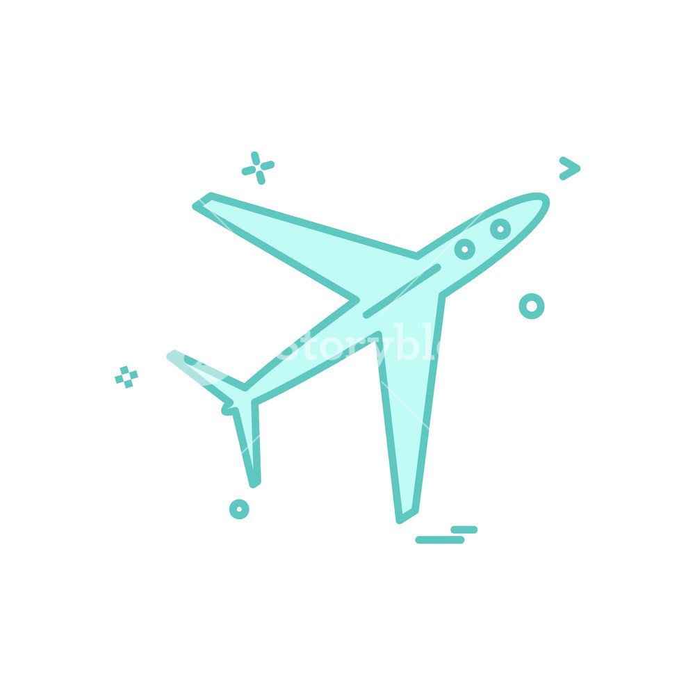 1000x1000 Aeroplane Icon Design Vector Royalty Free Stock Image