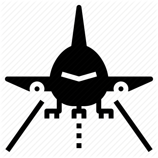 512x512 Airplane, Arrival, Aviation, Landed, Runway Icon