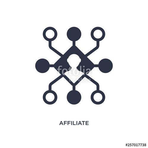 500x500 Affiliate Icon On White Background Simple Element Illustration