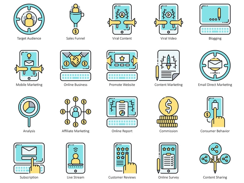 800x600 Digital Marketing Icons