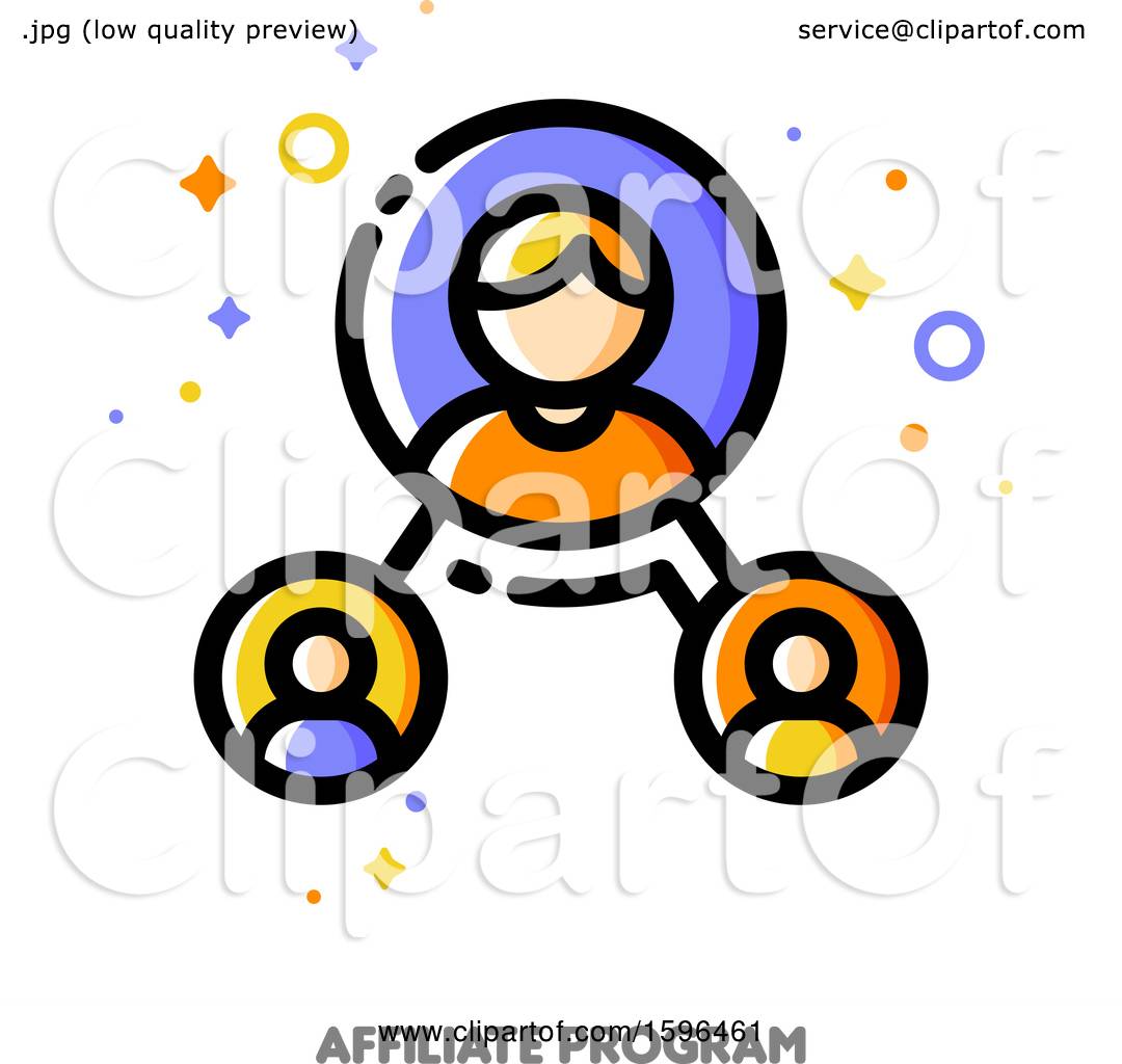 1080x1024 Clipart Of A Affiliate Marketing Program Icon