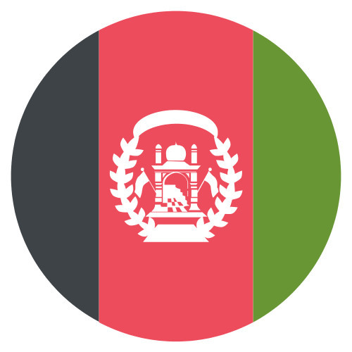 500x500 Emoji One Wall Icon Afghanistan Flag