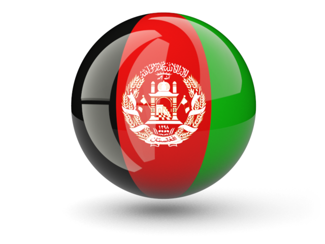 640x480 Sphere Icon Illustration Of Flag Of Afghanistan