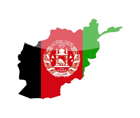 450x380 Afghanistan Flag Country Contour Vector Icon